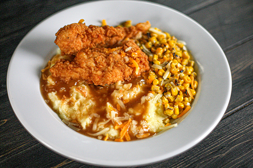 Crispy Chicken Mashed Bowl