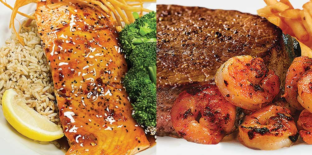 Salmom and Surf and Turf