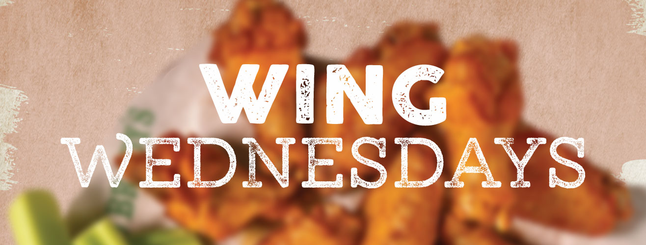 Wednesday Restaurant Specials Beef 'O' Brady's Wings Specials