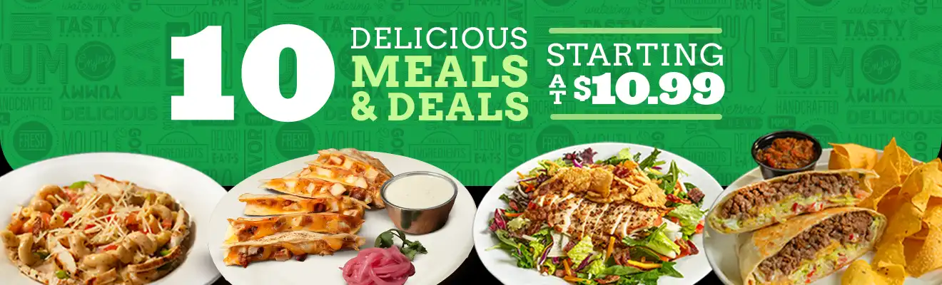 Ten Delicious Meals and Deals starting at $10.99. More reasons to call us Deal O'Brady's.