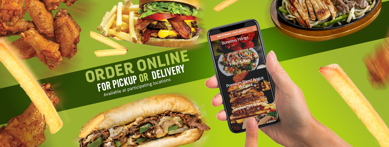 Order online for pickup or delivery. Available at participating locations.
