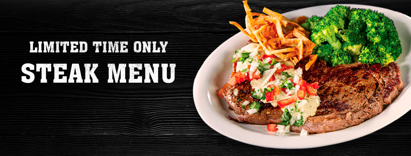 Limited time only Steak Menu