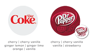 Diet Coke and Dr. Pepper