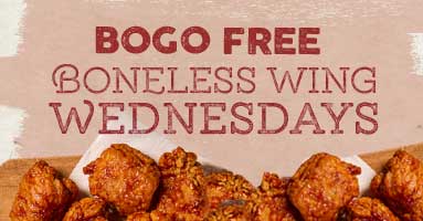 Wednesday Specials for 1/26/2022 - Wing Wednesdays
