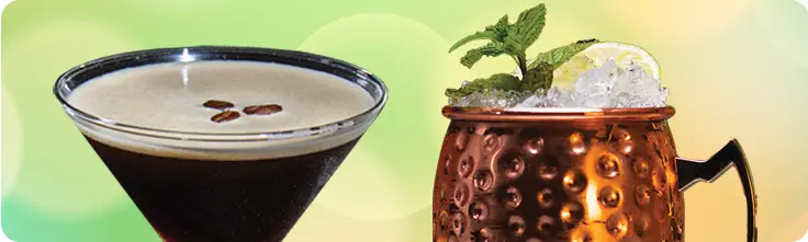 Espresso Martini and a Mule