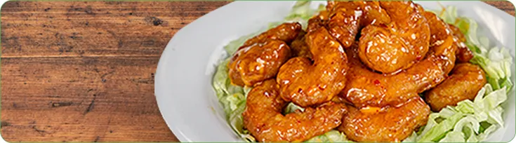 A dish of Boom Boom Shrimp